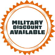 MILITARY DISCOUNT AVAILABLE